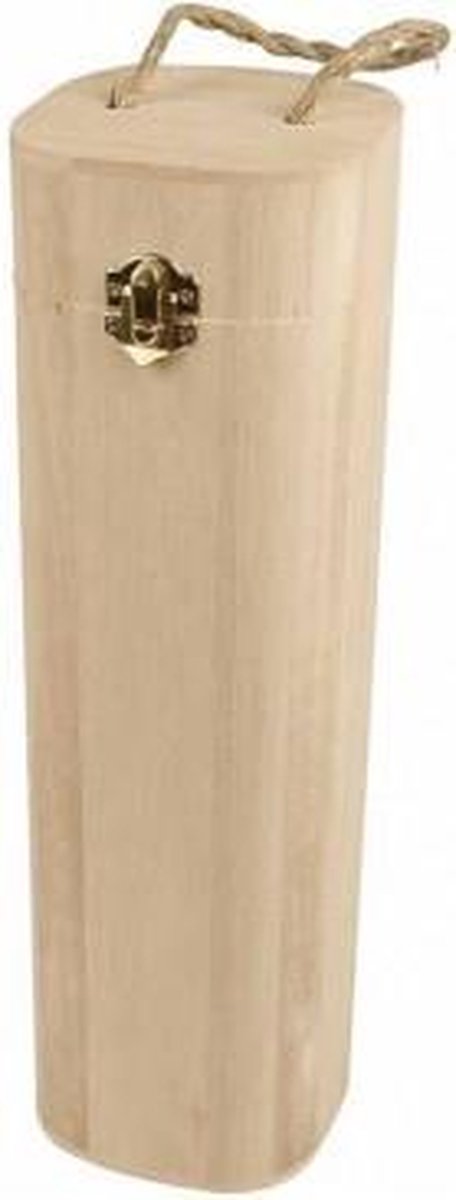 Creative Company Wooden Wine Box con loop, H: 34 cm, Dim 10x10 cm, 1 pezzo