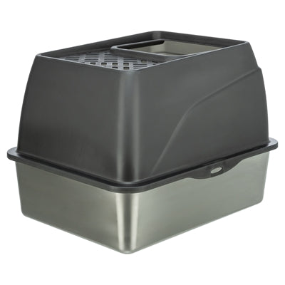 Trixie caja de arena hop-in acero inoxidable gris