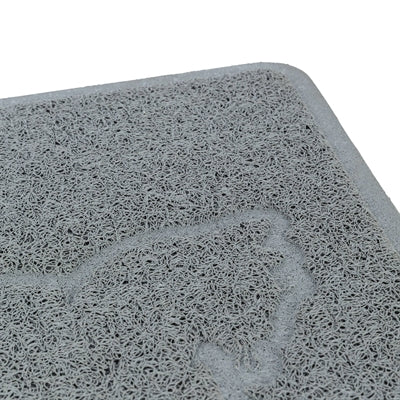 Trixie kattenbakmat kattensilhouet pvc lichtgrijs