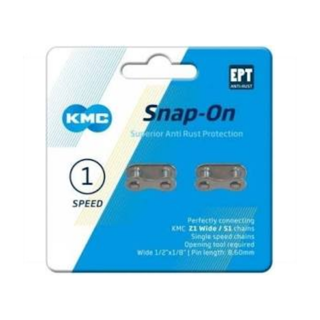 KMC Kettingschakel - Snap-on - 1 8 - 8,60mm - Zilver