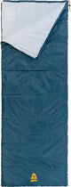 Abbey camp slaapzak winter - dekenmodel - blauw - 220 x 82 cm - extra lang ruim - koppelbaar