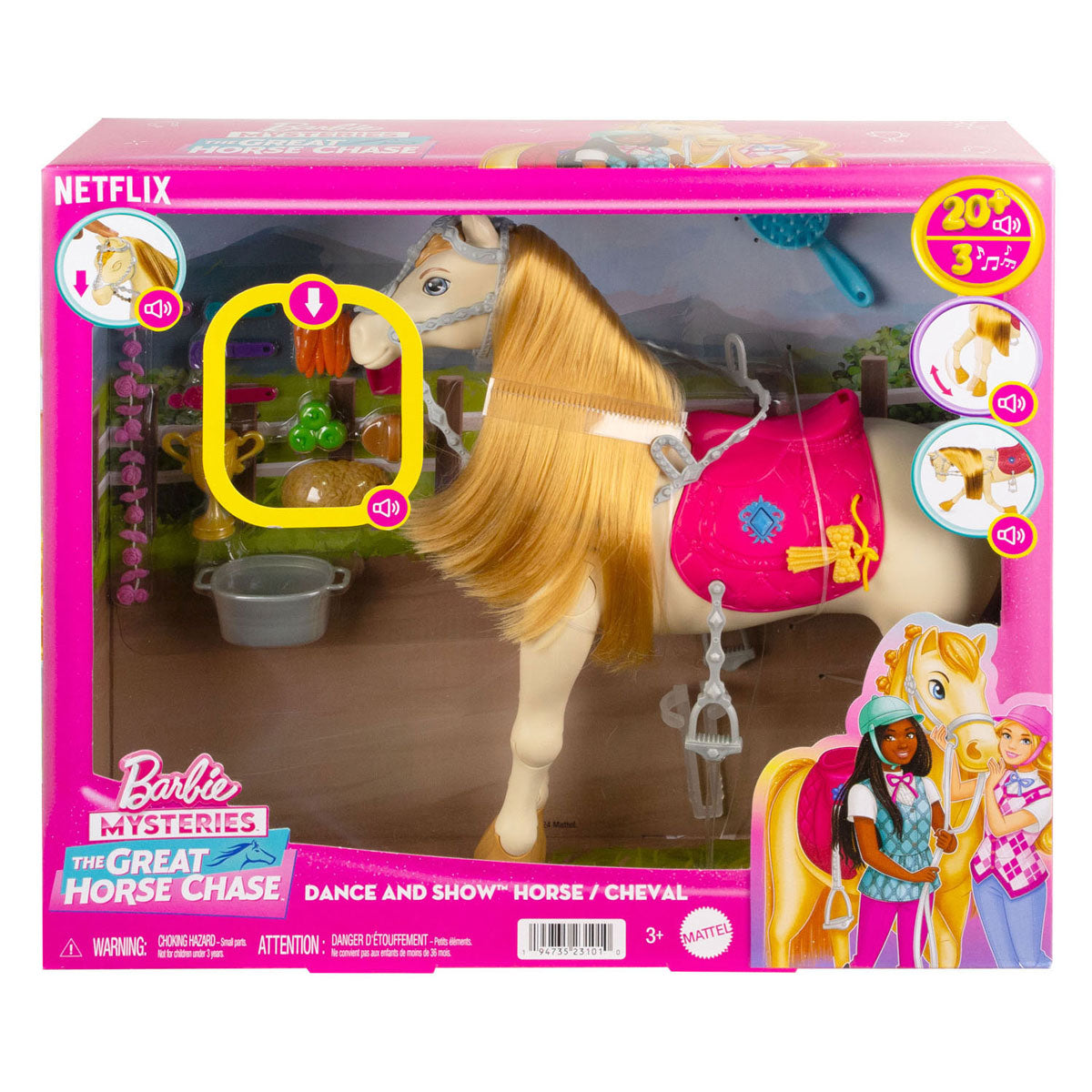 Barbie Family Horse Chase Funciones de caballos