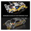 Mattel brick shop hot wheels serie elite - giocattoli da costruzione audi r8 lms del '15 - 820 parti
