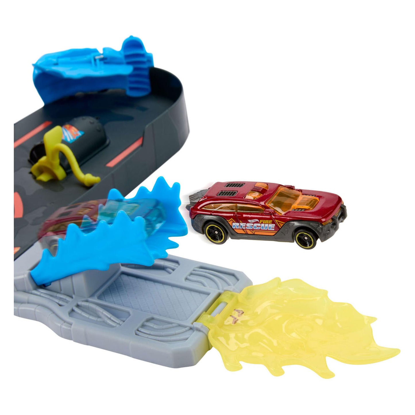 Hot Wheels City Super Rescue Fire Station Playset e macchinina