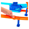 Tracce acrobatiche Mattel Hot Wheels, set di piste cicloniche a lancio rapido e macchinina in metallo