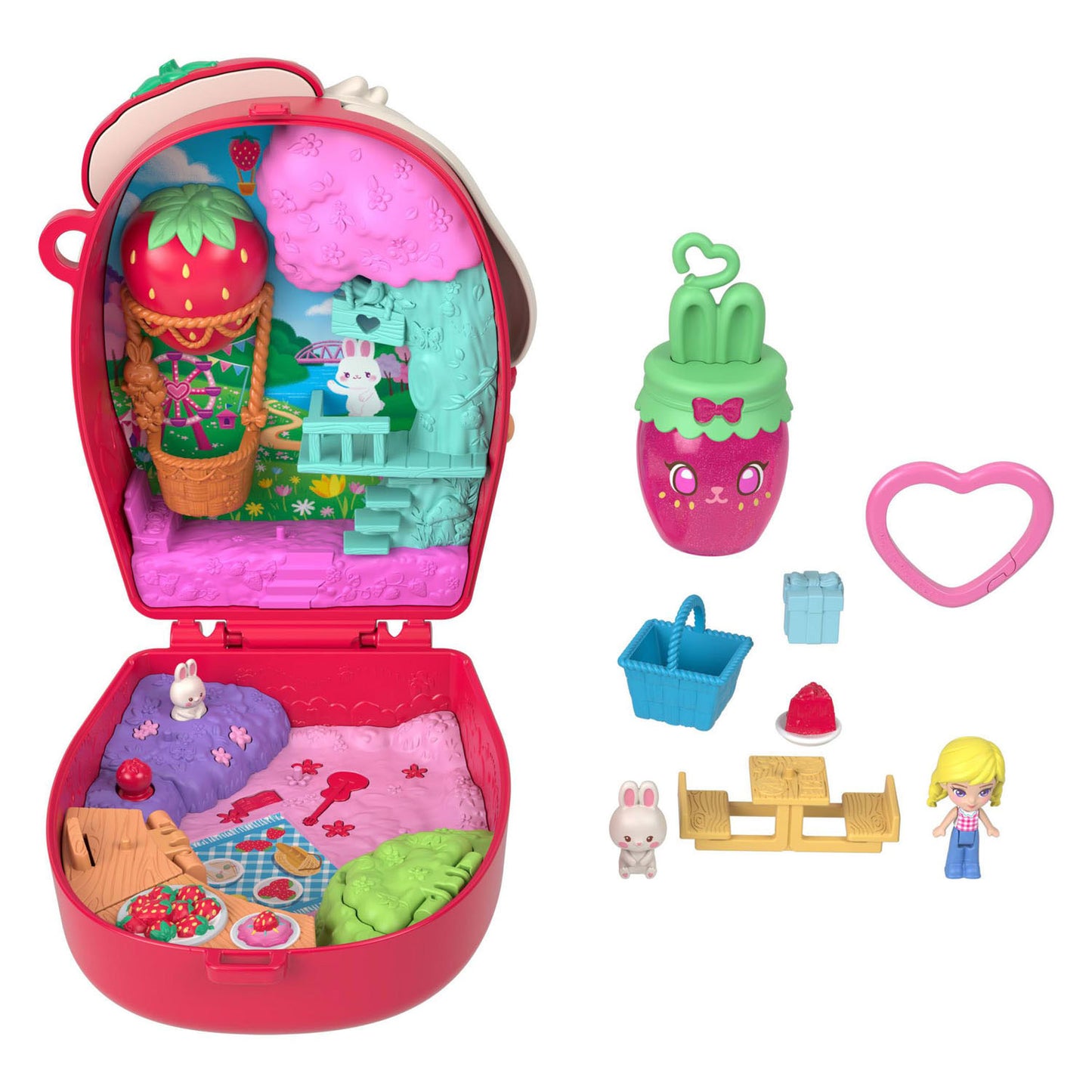 Pic polly pocket compact speelset knick van het konijn