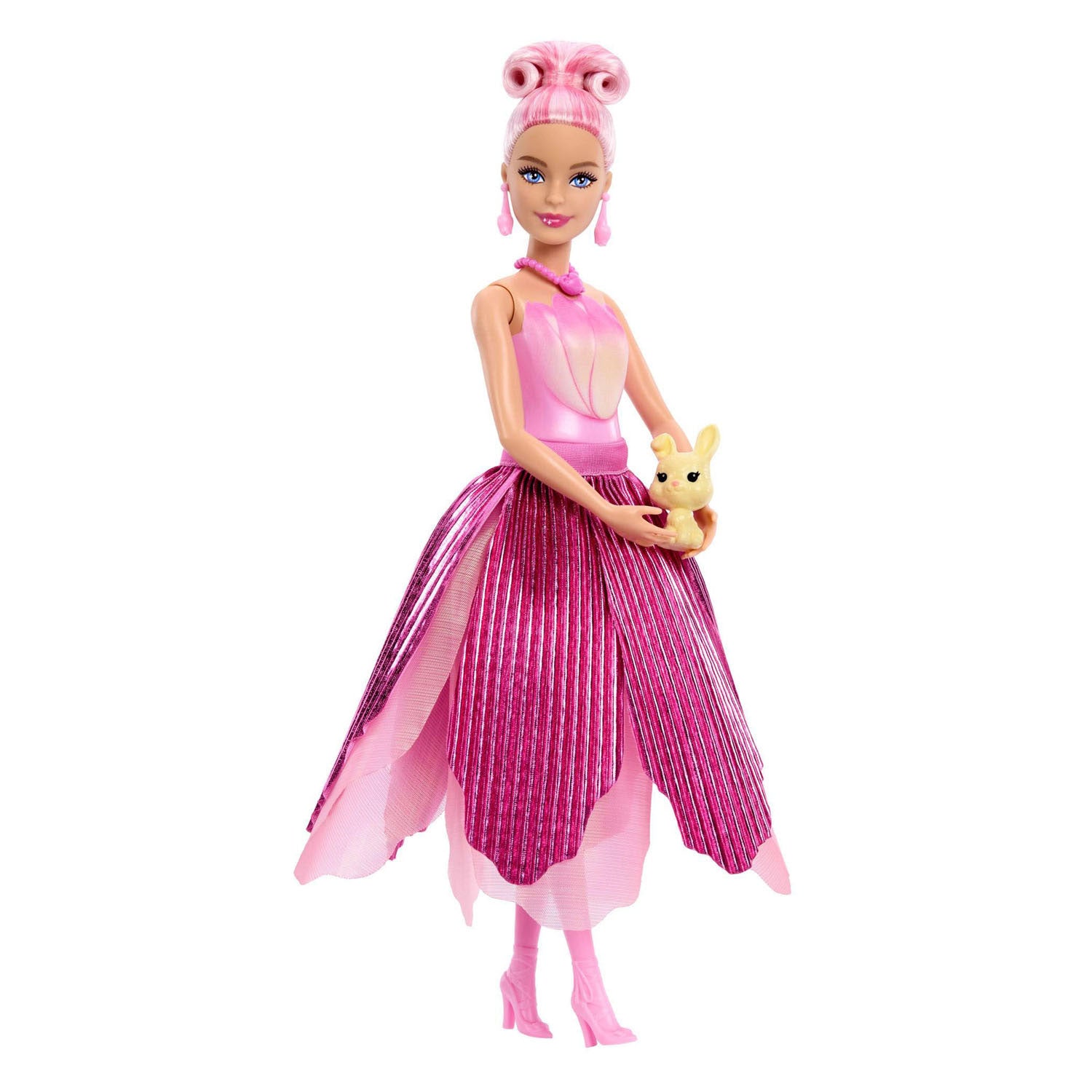 Barbie petal pop geparfumeerde modepop - roze tulpenjurk