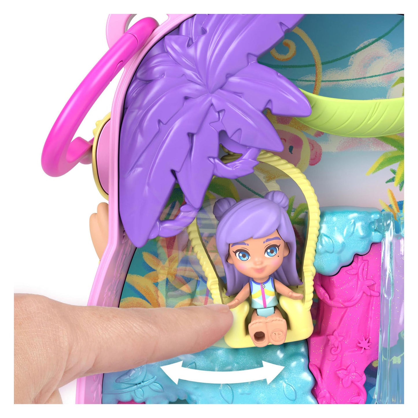 Set da gioco compatto Polly Pocket scimmia ananas