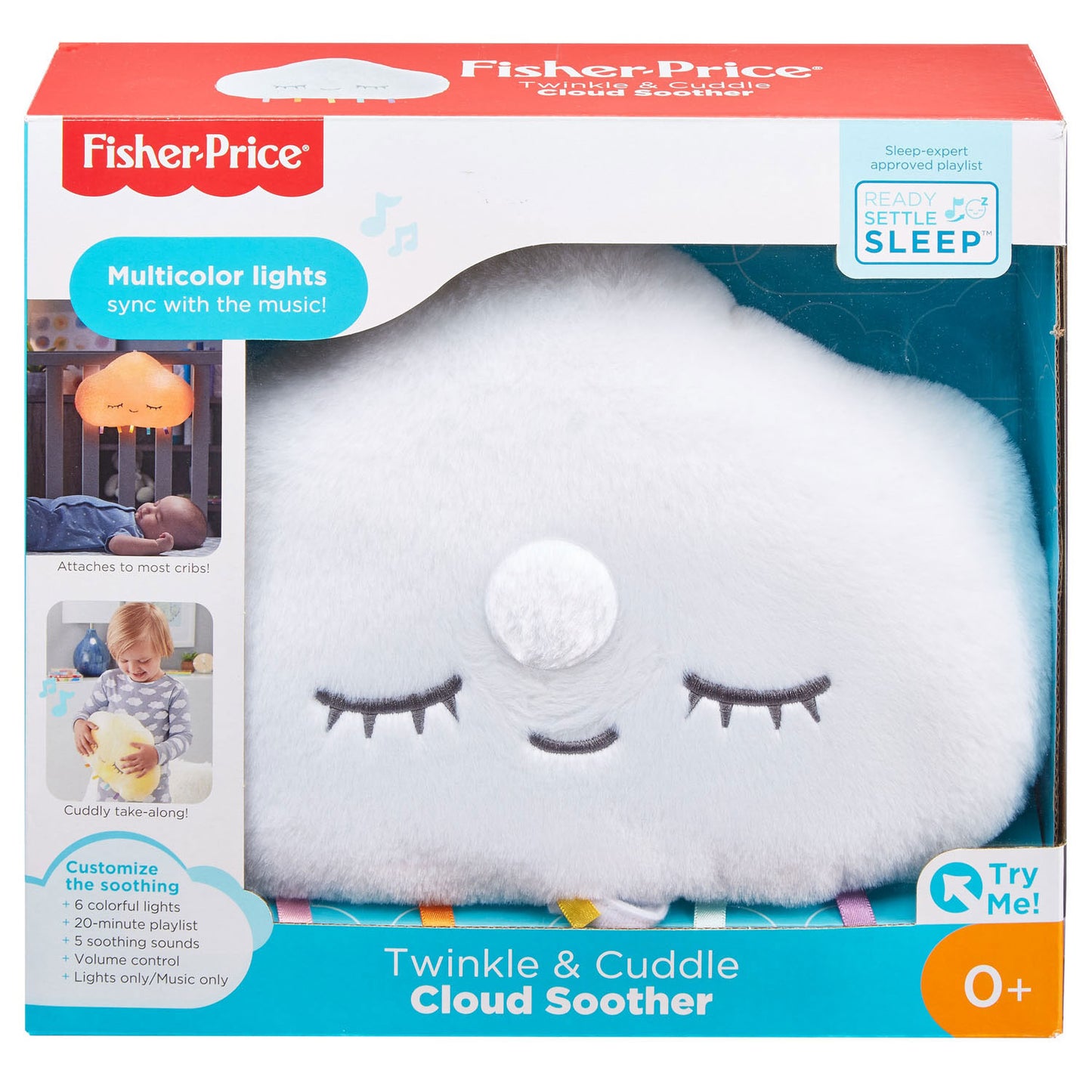 Mattel Cloud Slumber tocando Sparkle abrazando