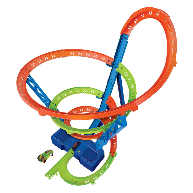 Hot Wheels Action Track de carreras de choque de hiper velocidades