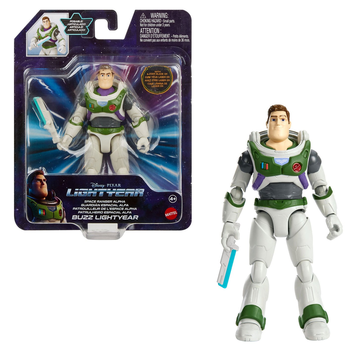 Mattel Pixar Buzz Lightyear Alpha Suit Play Figura