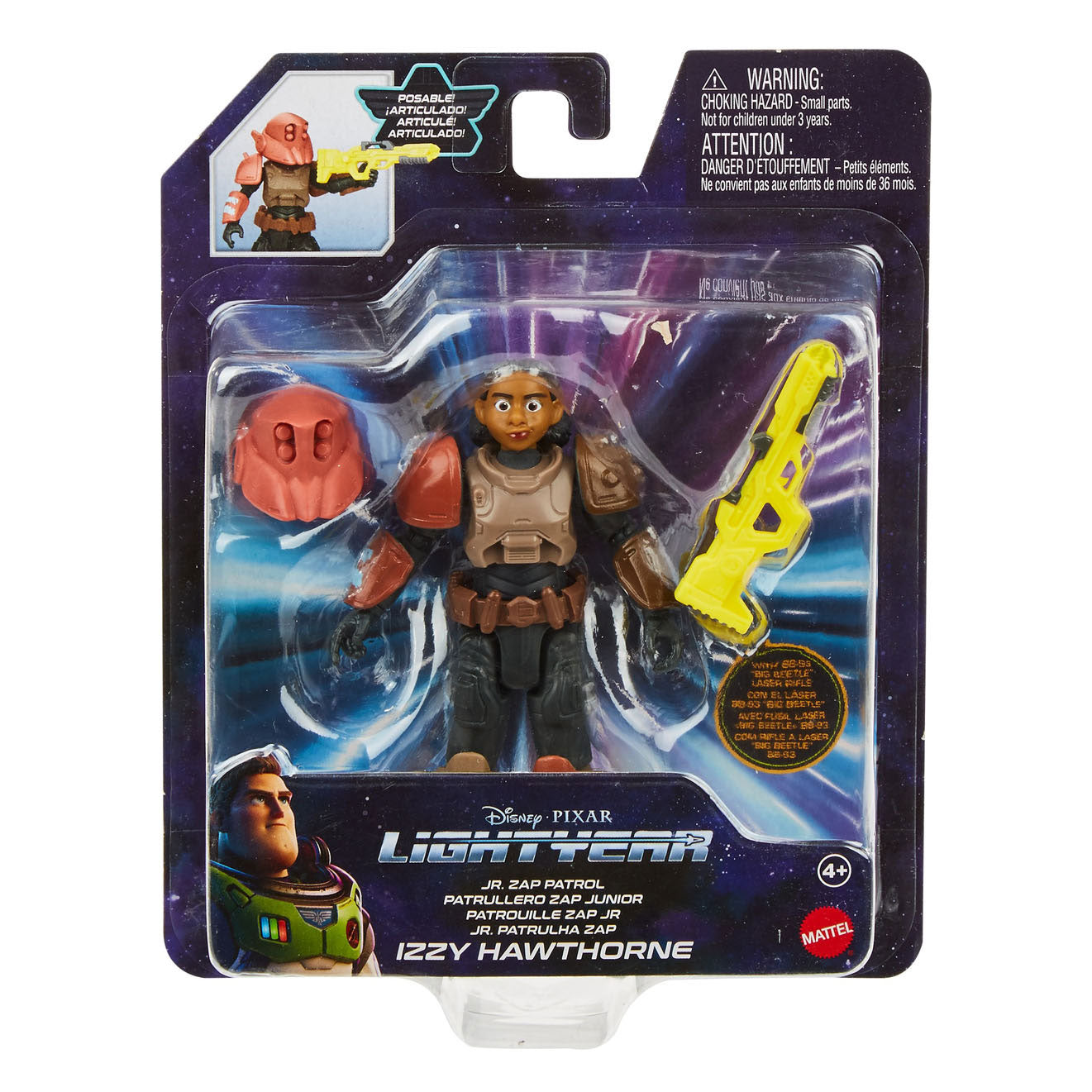 Disney Pixar Lightyear Jr. Zap Patrol Izzy Play Figura