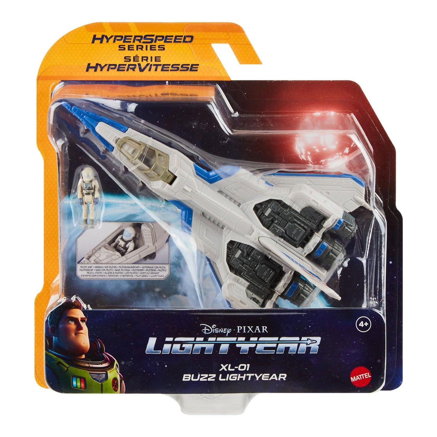 Mattel Lightyear Flight Buzz + XL-01 Plano de nave espacial