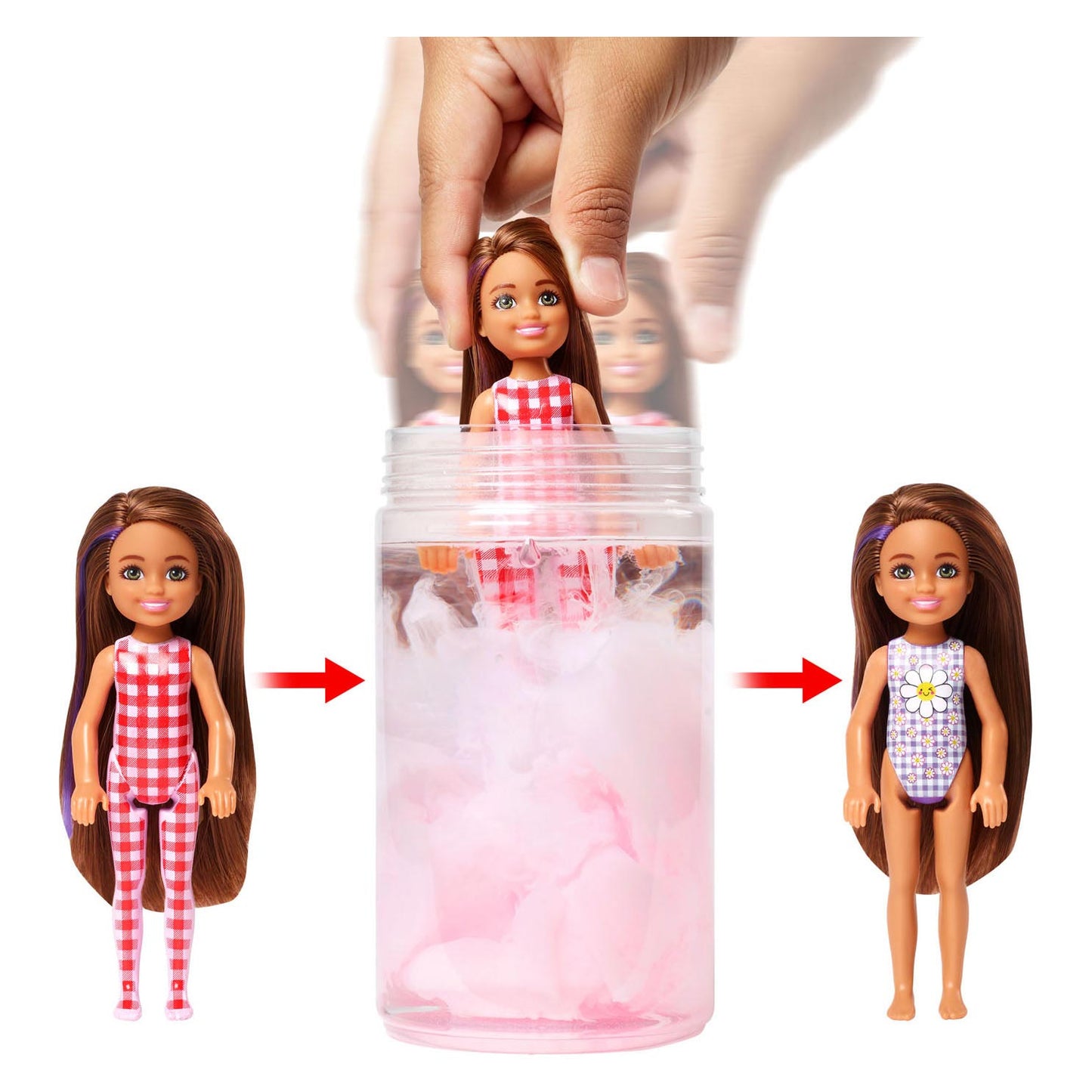 Mattel Color Reveal Serie de picnic Chelsea Pop