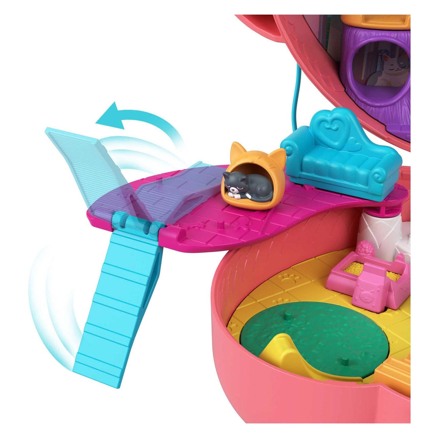 Bolsillo Mattel Polly Shani de Knuffelkat Speelset