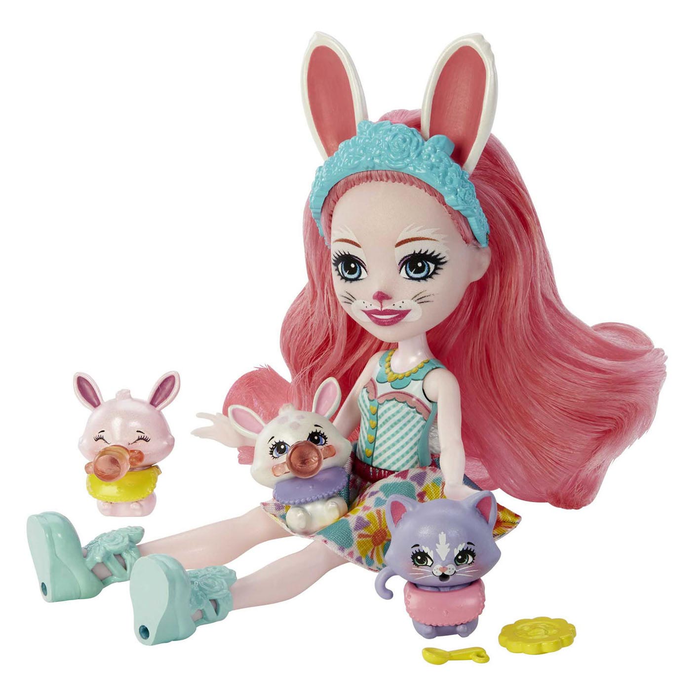 Mattel Enchantimals Baby Best Friends Pop Bree Bnunny e Twist