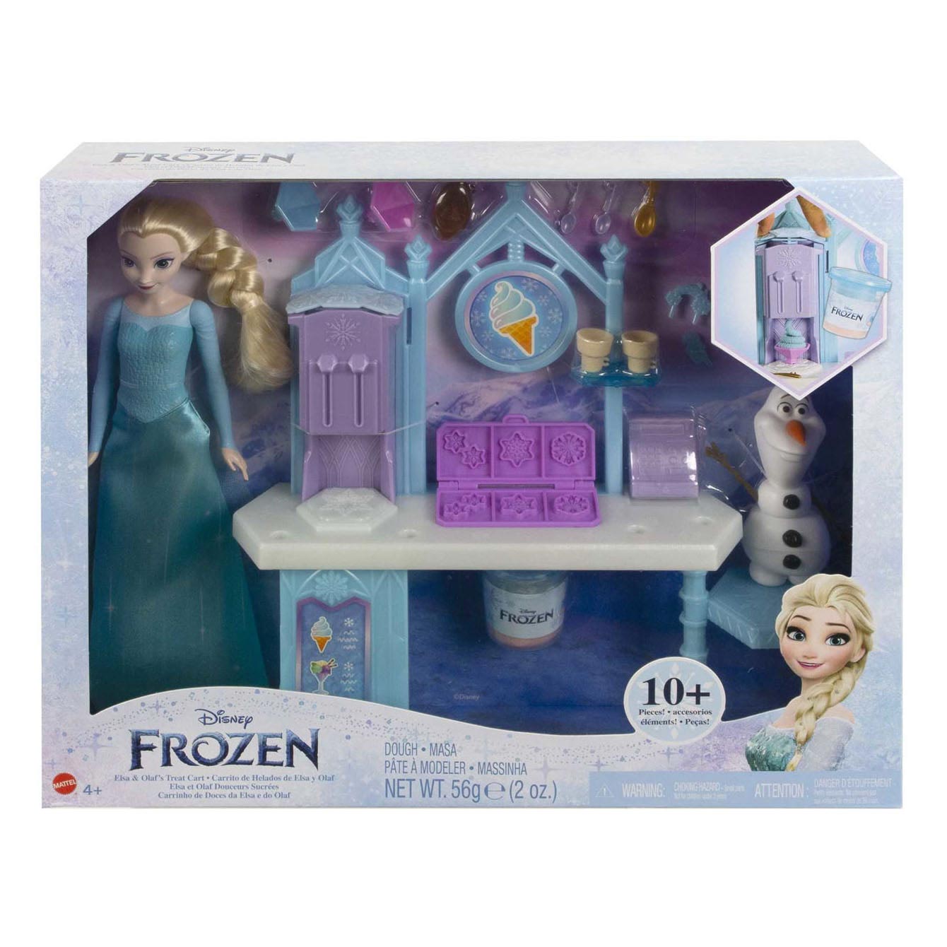 Mattel Frozen Pop Elsa Olaf en de Traktatiewagen Klei Speelset