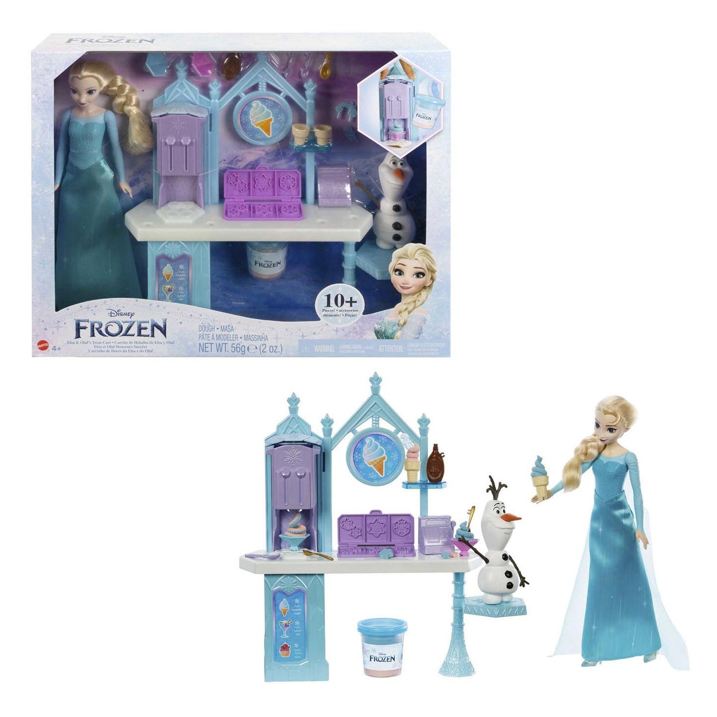 Mattel Frozen Pop Elsa Olaf en de Traktatiewagen Klei Speelset