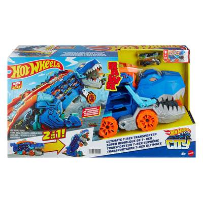 Hot Wheels City Ultimate T-Rex Transporter Play Set