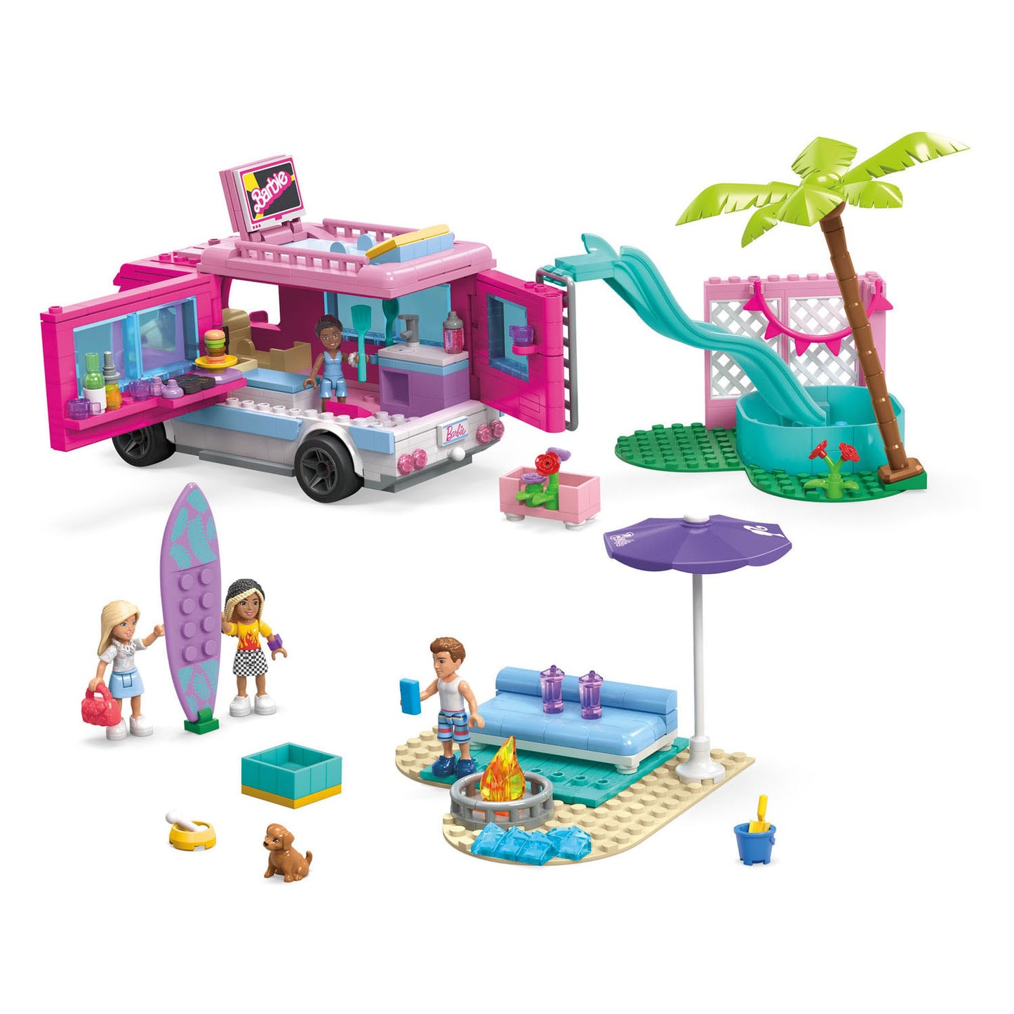 Mattel Dream Camper Adventure Bouwset, 580dlg.