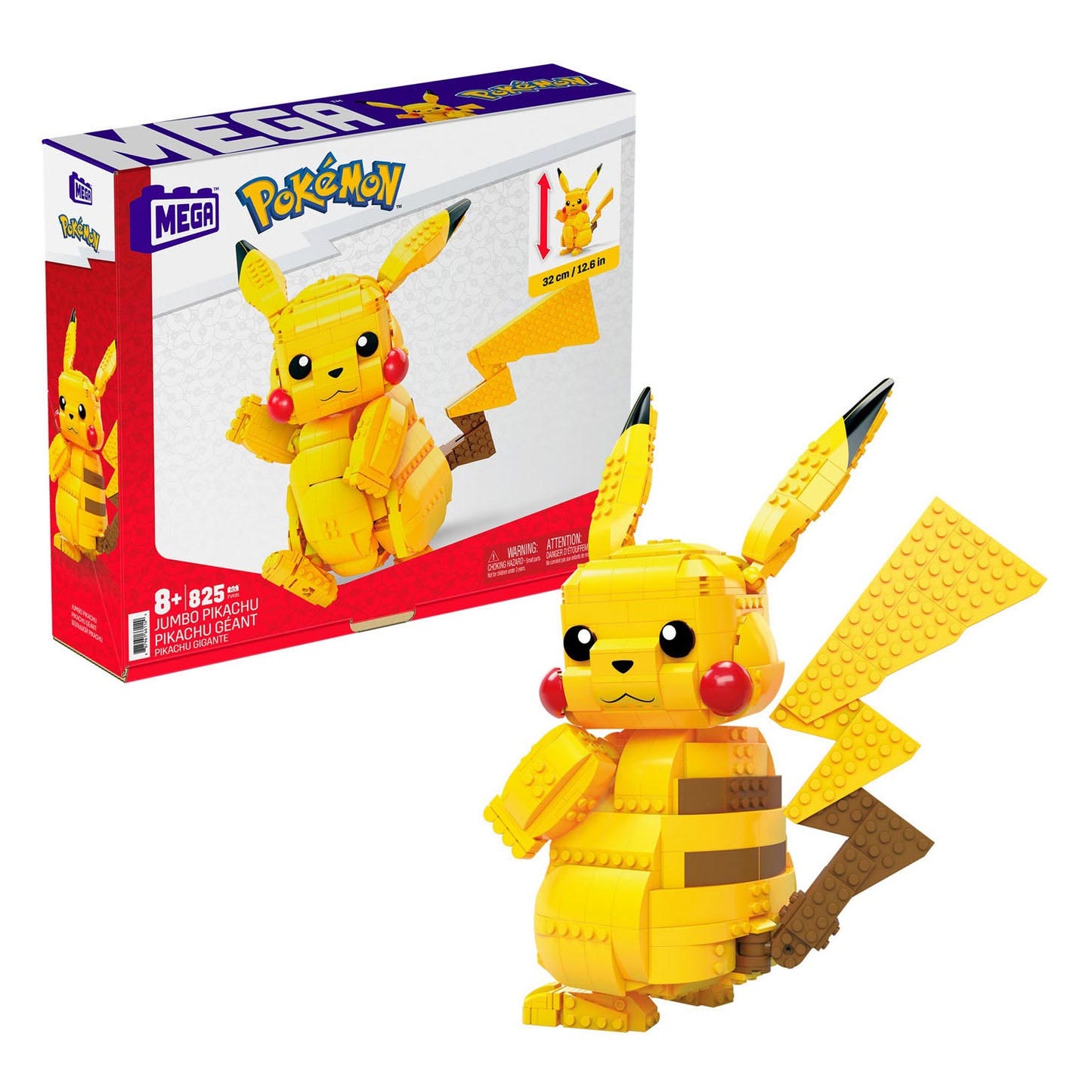 Mattel Mega Construx Bouwset Pokemon Pikachu, 30 cm