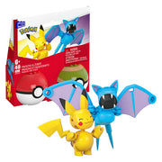 Mattel mega construx pikachu zubat bouwset, 40dlg. - afbeelding 1