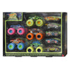 Hot wheels  monster trucks set met 10 speelgoedvoertuigen die licht geven in het donker