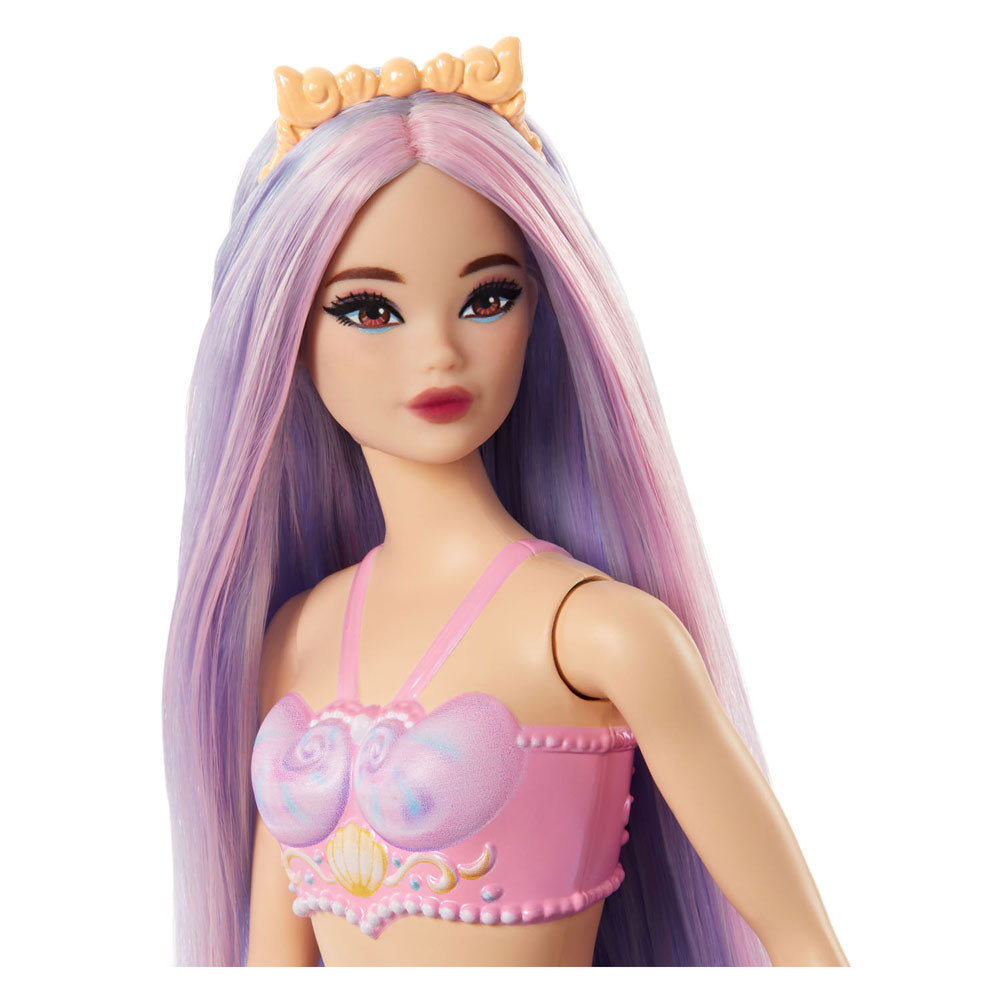 Mattel Mermaid Pop con cabello lila y una cola morada