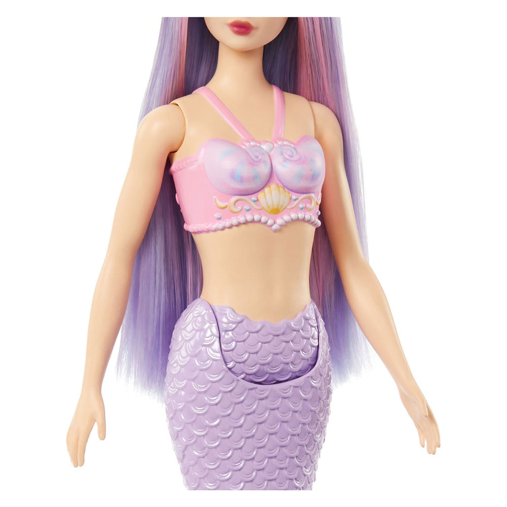 Mattel Mermaid Pop con cabello lila y una cola morada