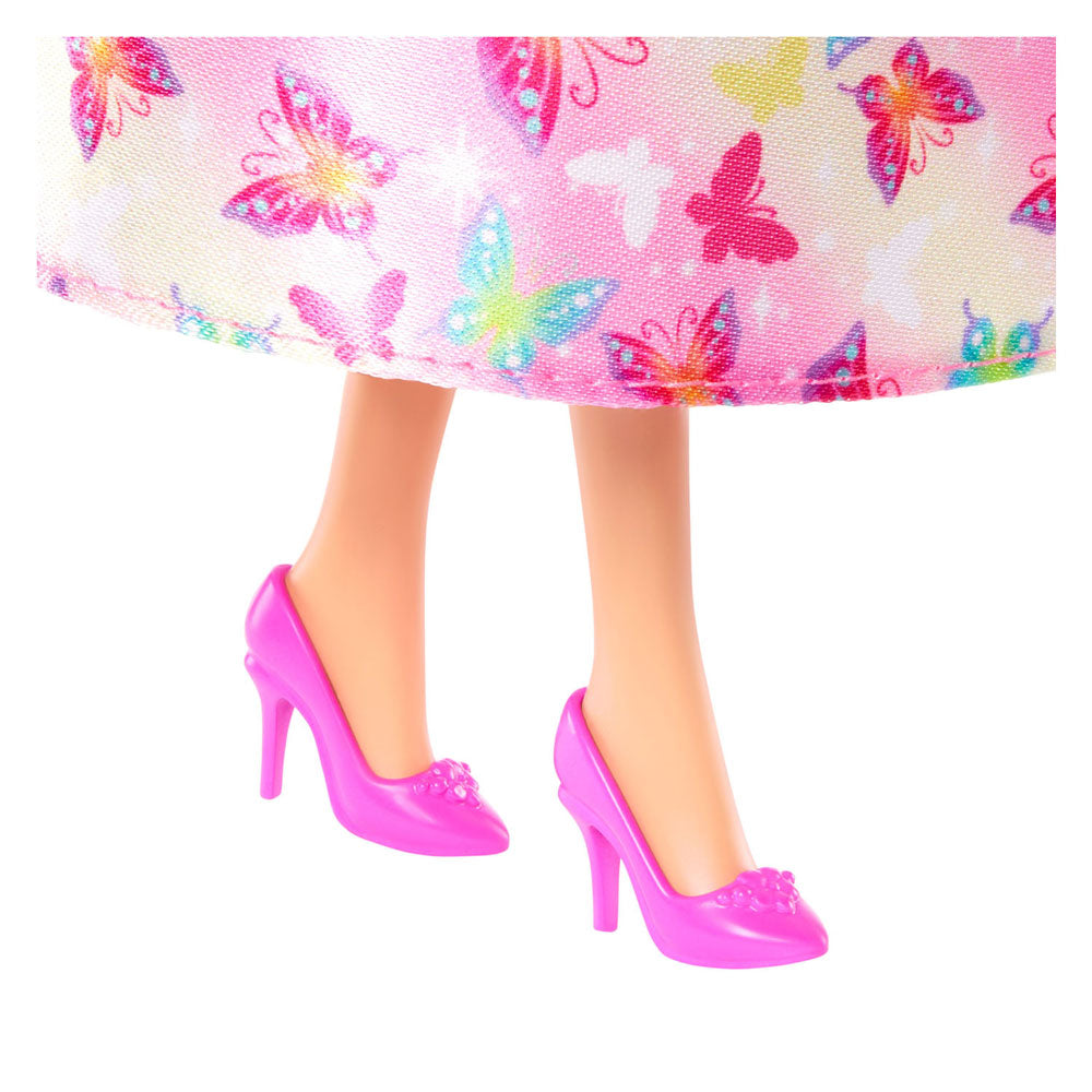 Mattel Royal Pop con capelli rosa e biondo, gonna con VL