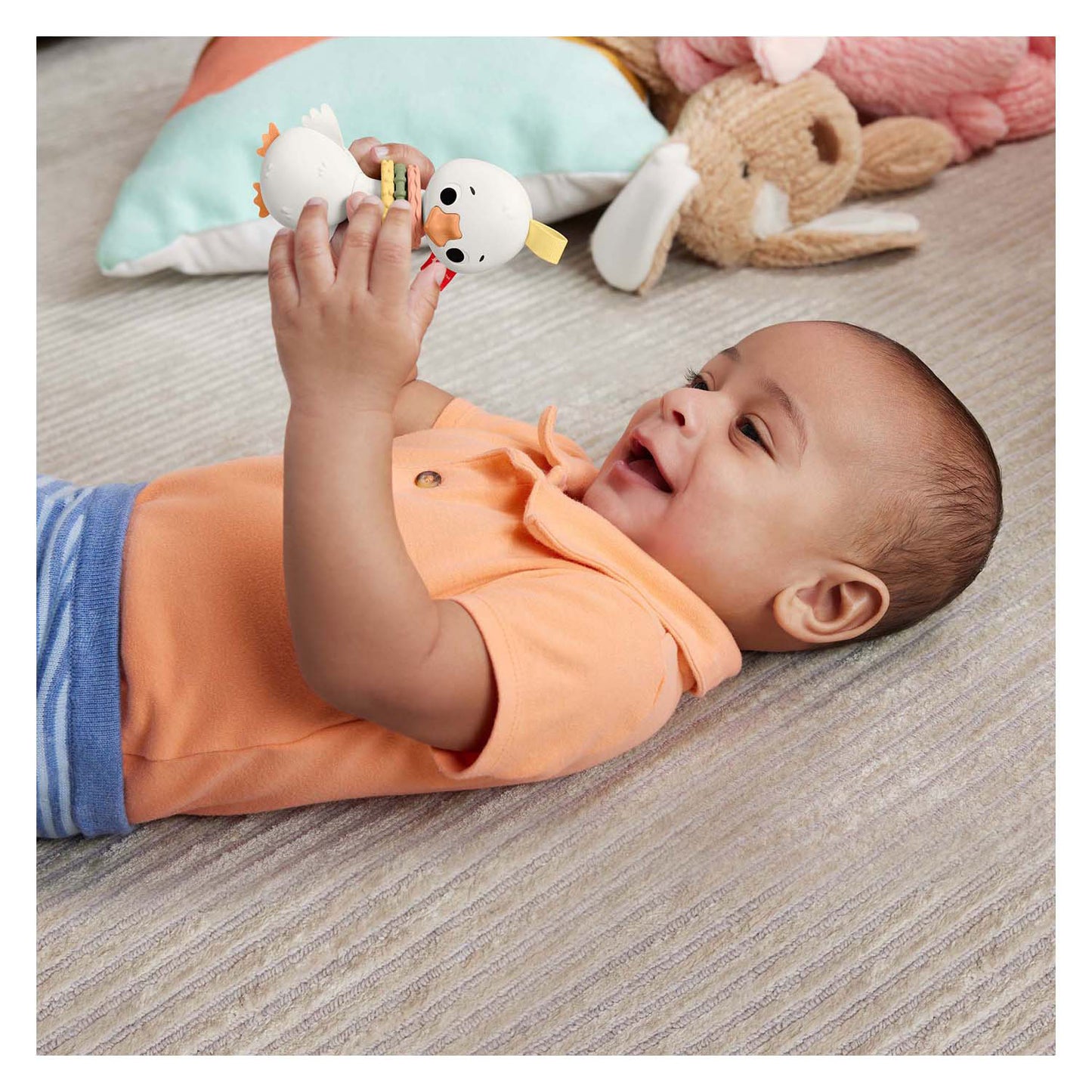 Fisher Price morde l'anatra a sonaglino