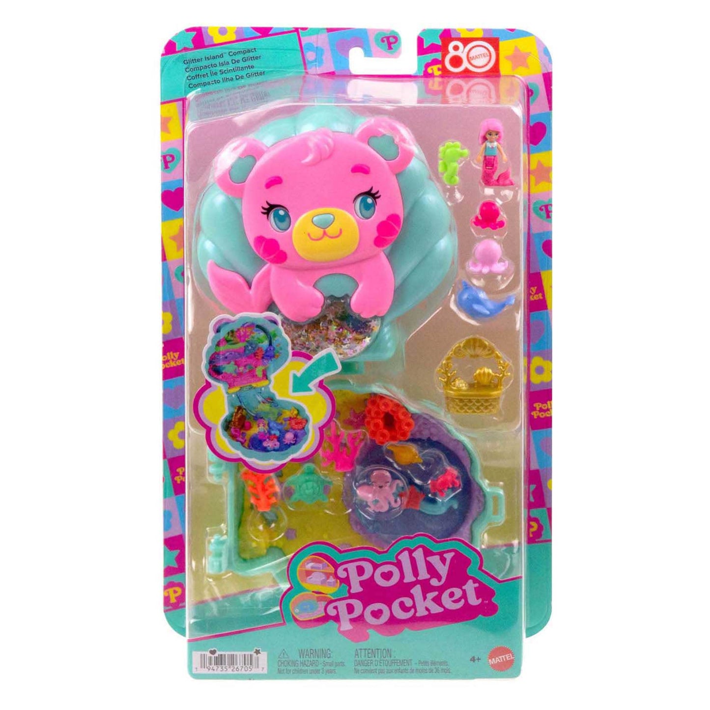 Isola glitterata Mattel Polly Pocket