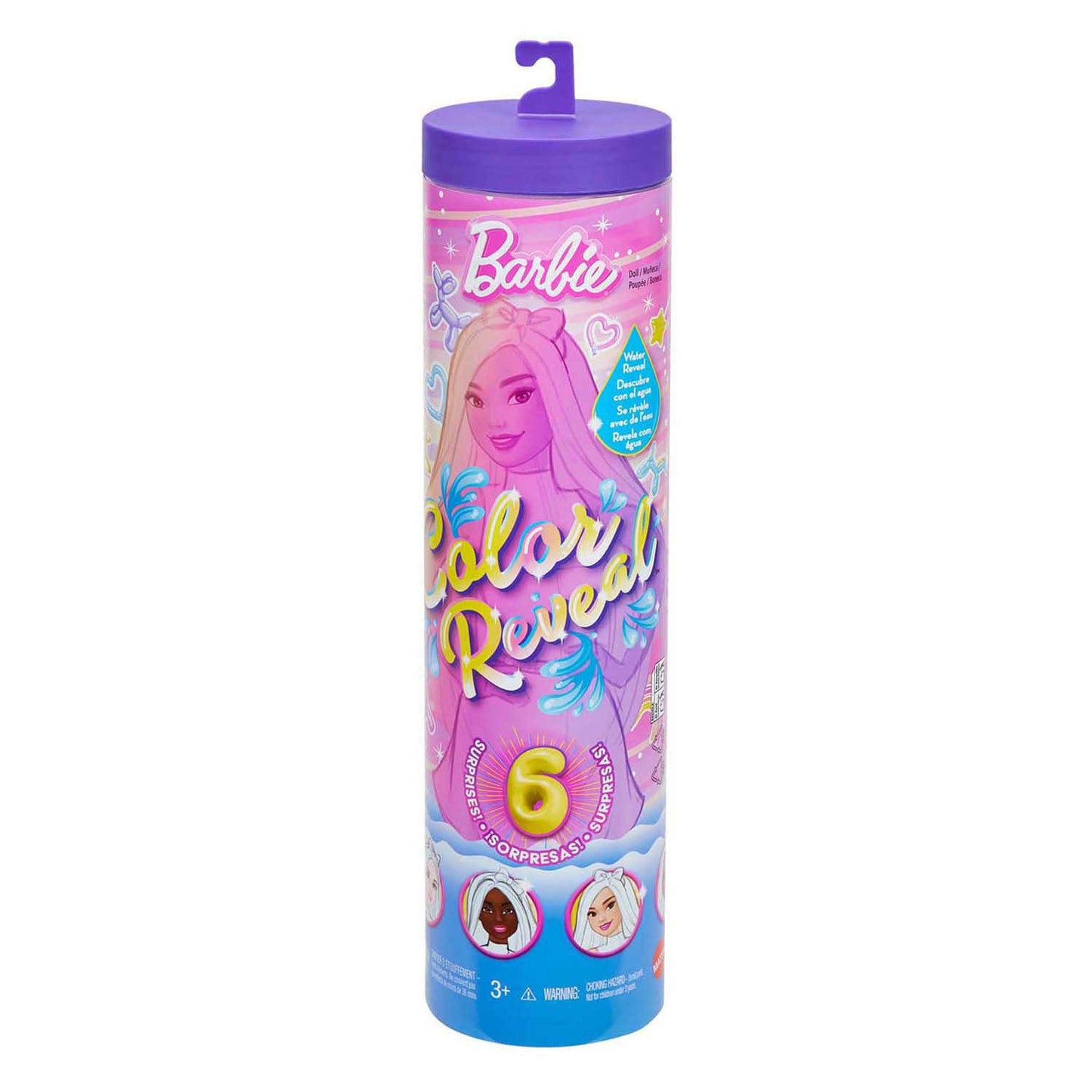 Muñeca barbie mattel que revela el color