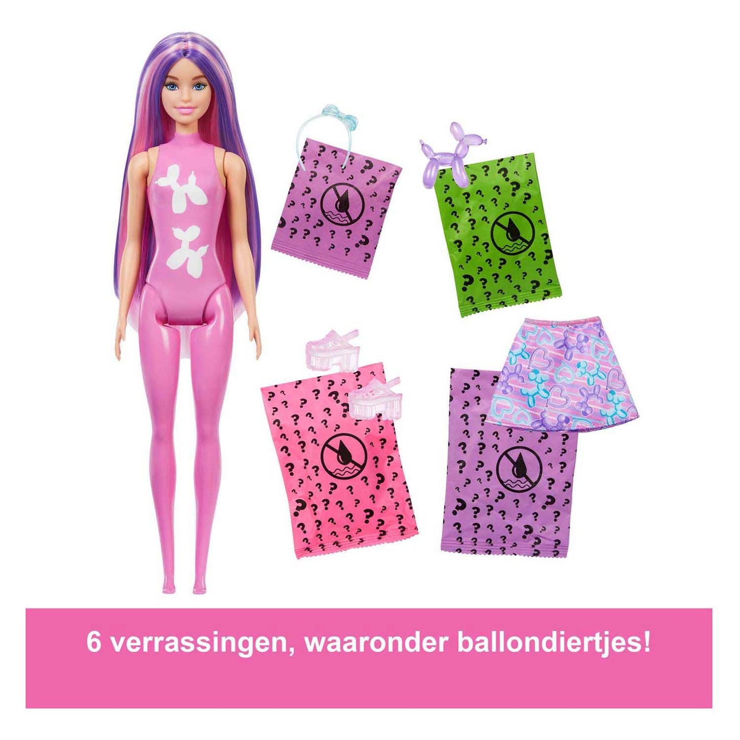 Muñeca barbie mattel que revela el color