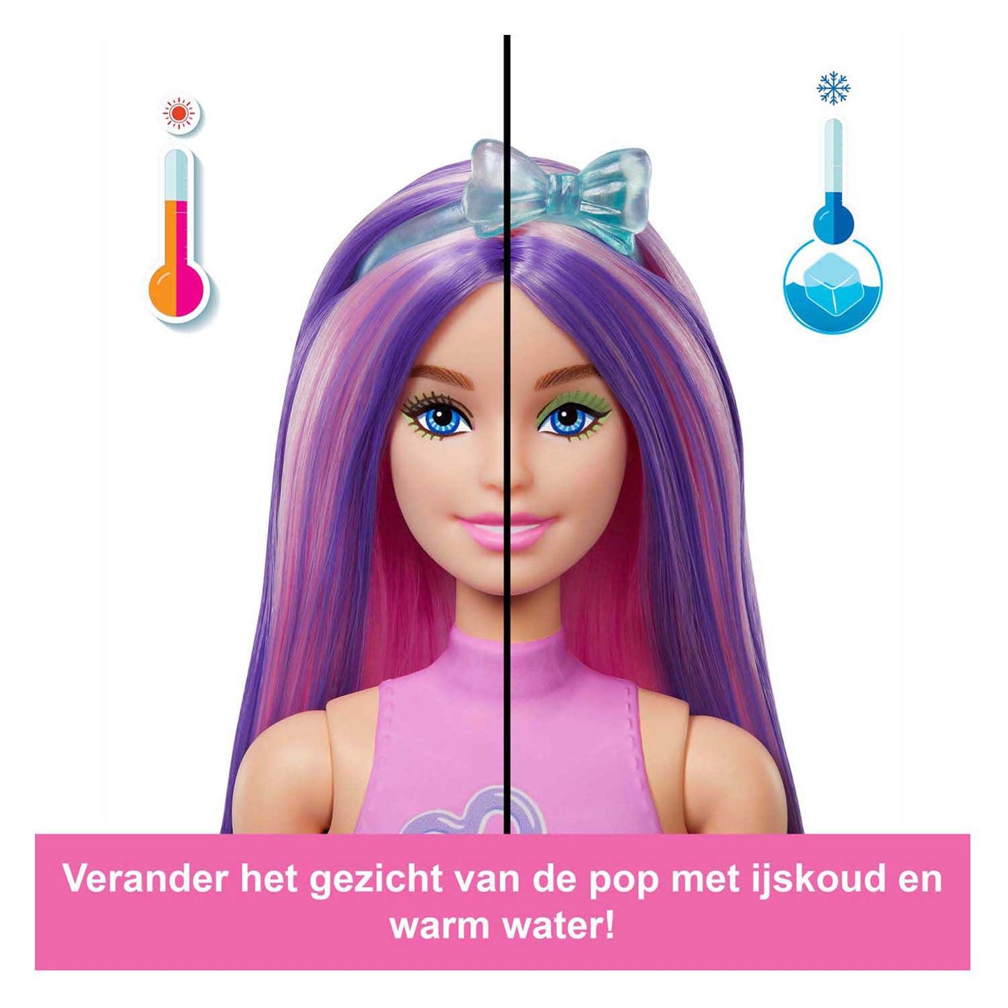 Muñeca barbie mattel que revela el color