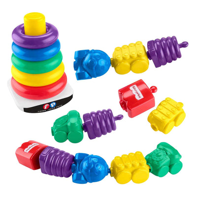 Torre impilabile Fisher Price e perline a scatto