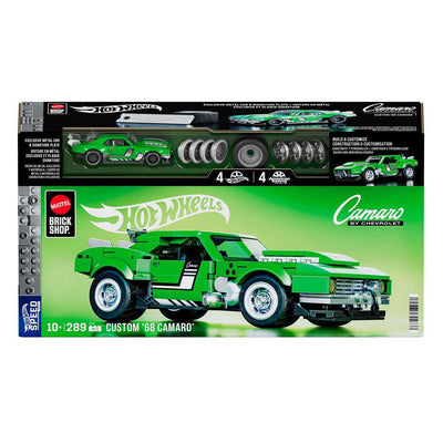 Mattel brick shop hot wheels speed series - custom '68 camaro - construction toys - 289 parts