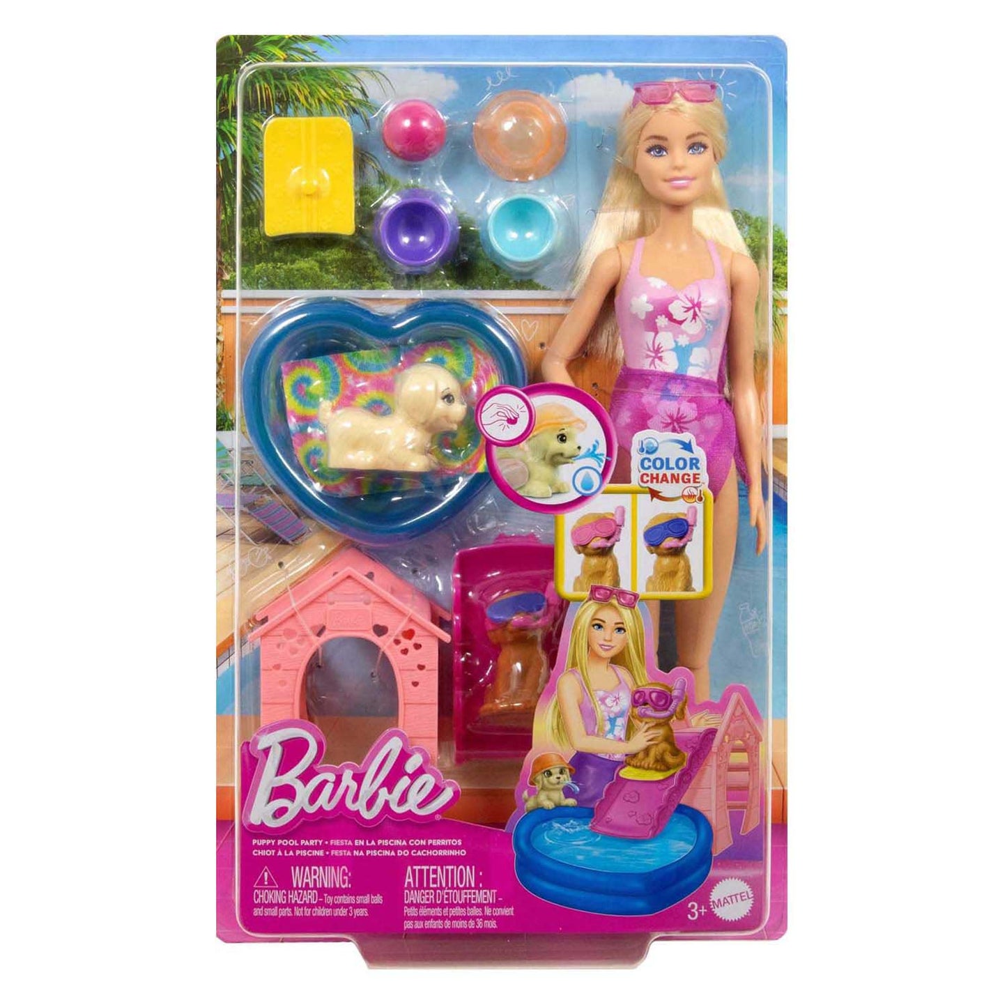 Mattel barbie zwemfeest pop speelset