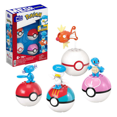 Mattel mega construx pokémon bouwset - magikarp, shellder en quaxly