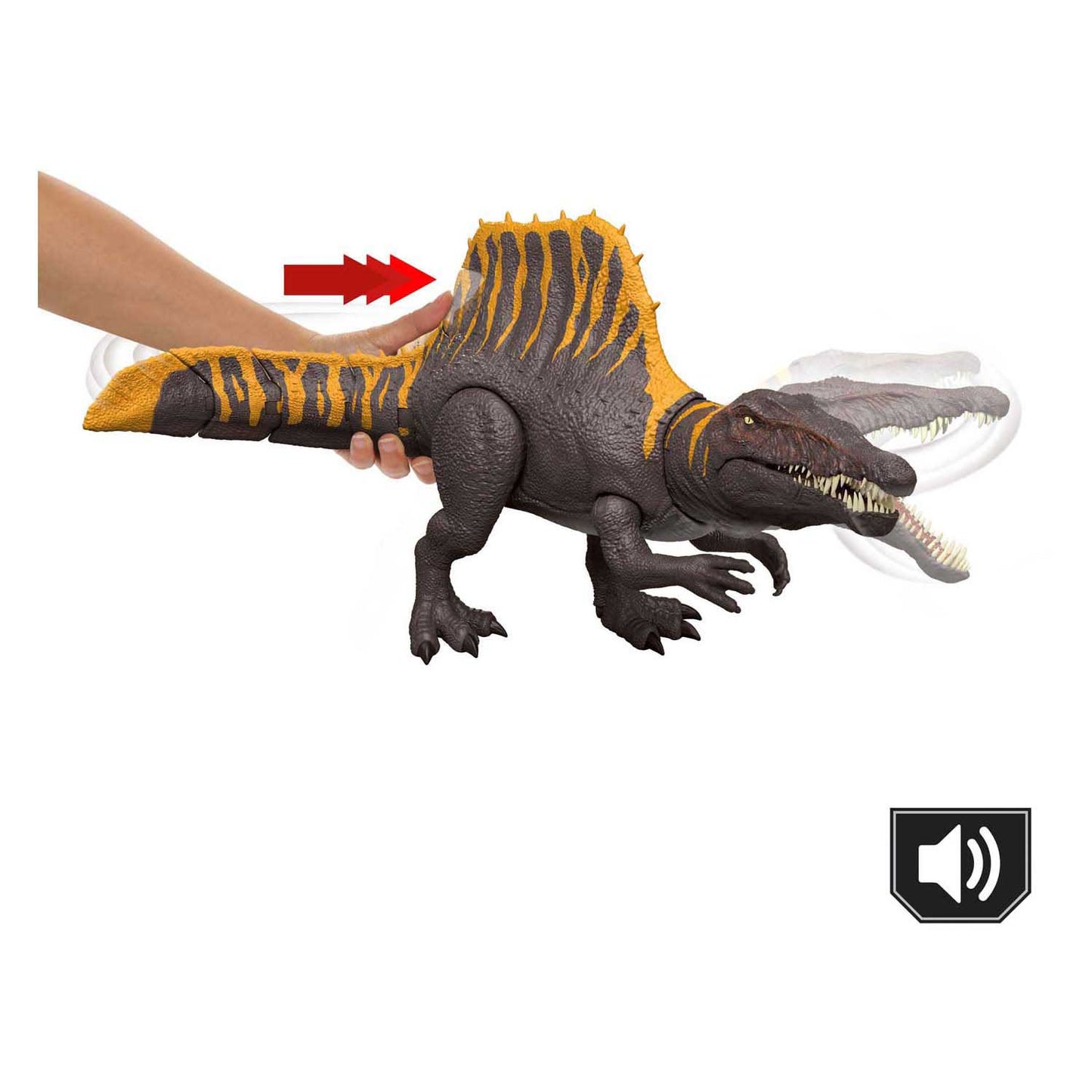 El espinosaurio de la película Jurassic World