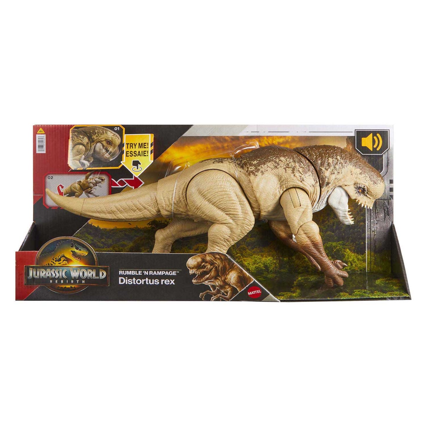 Mattel Jurassic World Rebirth - Villainous Dino - Distortus Rex