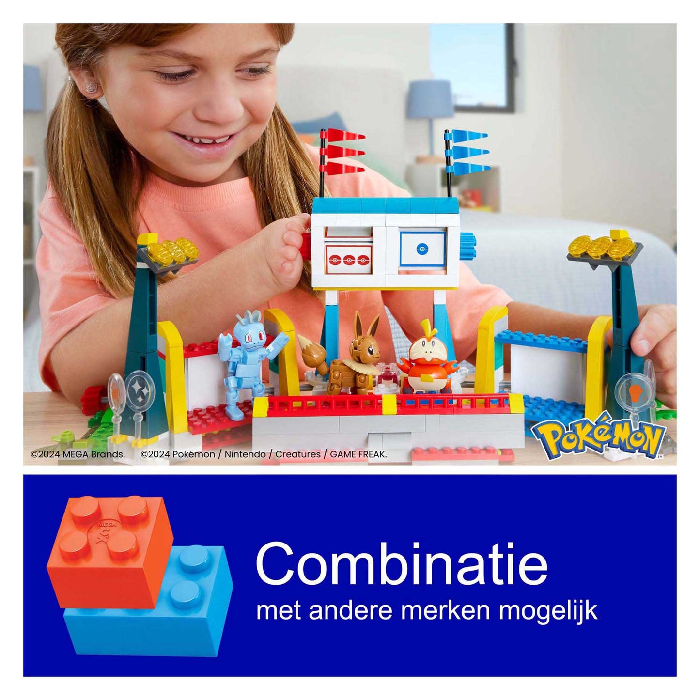 Set da costruzione Pokémon Mattel Mega Construct - Stadio di allenamento