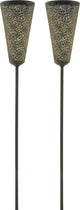 Luxform - 2x Torcia solare da giardino - Leeds - LED - alimentata da energia solare - set da 2 pezzi