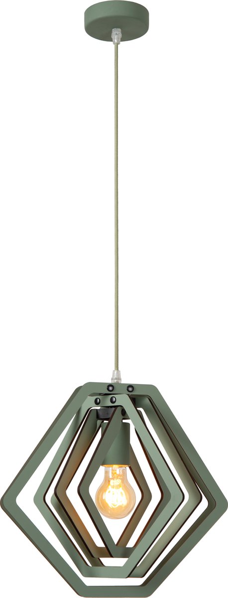 Lucide mauro - hanglamp kinderkamer - 1xe27 - groen