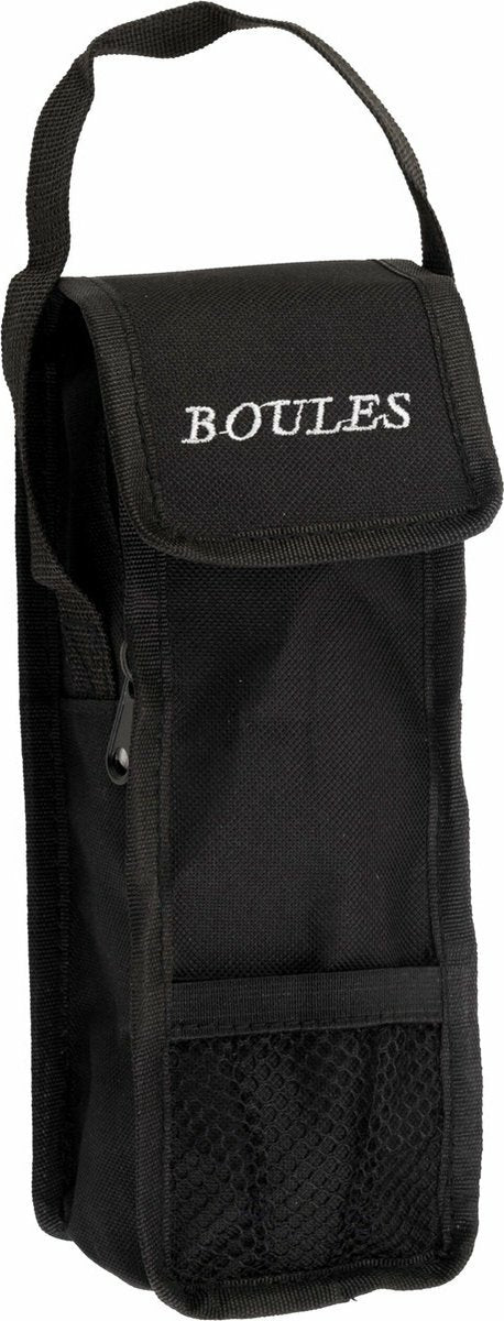 Engelhart borsa porta bocce – nera – adatta per 3 bocce – borsa per bocce con maniglia – chiusura in velcro – accessorio per bocce –