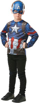 Rubies France - Set top e maschera di Capitan America per bambini