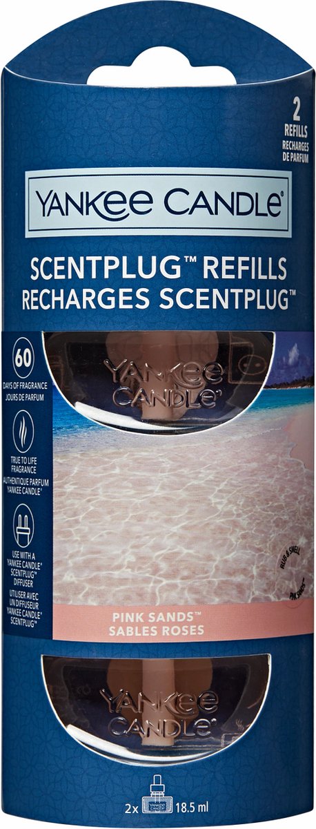 Yankee candle - pink sands - electric diffuser refill - 2 pieces