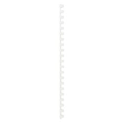 Binding spines gbc plastic a4 10mm white capacity 65 sheets