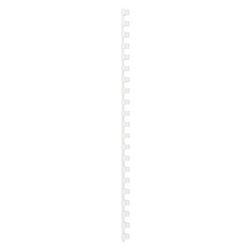 Rilegatura dorsi GBC plastica A4 10mm bianco capacità 65 fogli