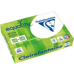 Papel reciclado ty iguali clairefontaine 80g m2 a4 160cie
